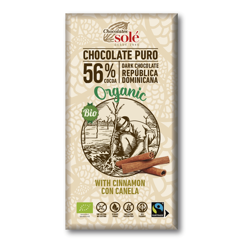 Xocolata negra de canyella 100g